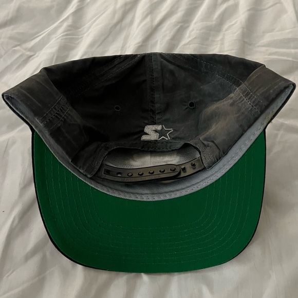 Vintage Chicago Bulls Basketball NBA Starter Snapback Hat Cap Made In USA Gray - Picture 3 of 6